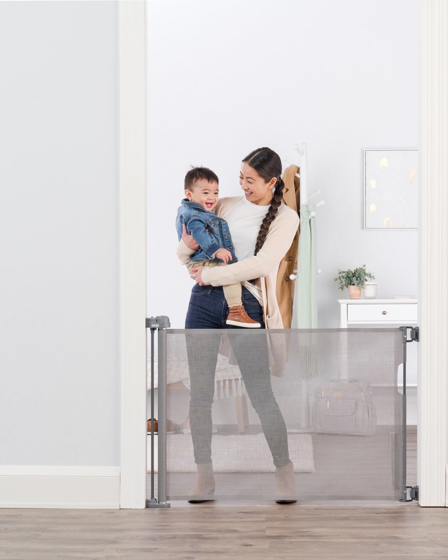 Retractable Baby Gate, Expands up to 50" Wide, Includes Wall Mounts